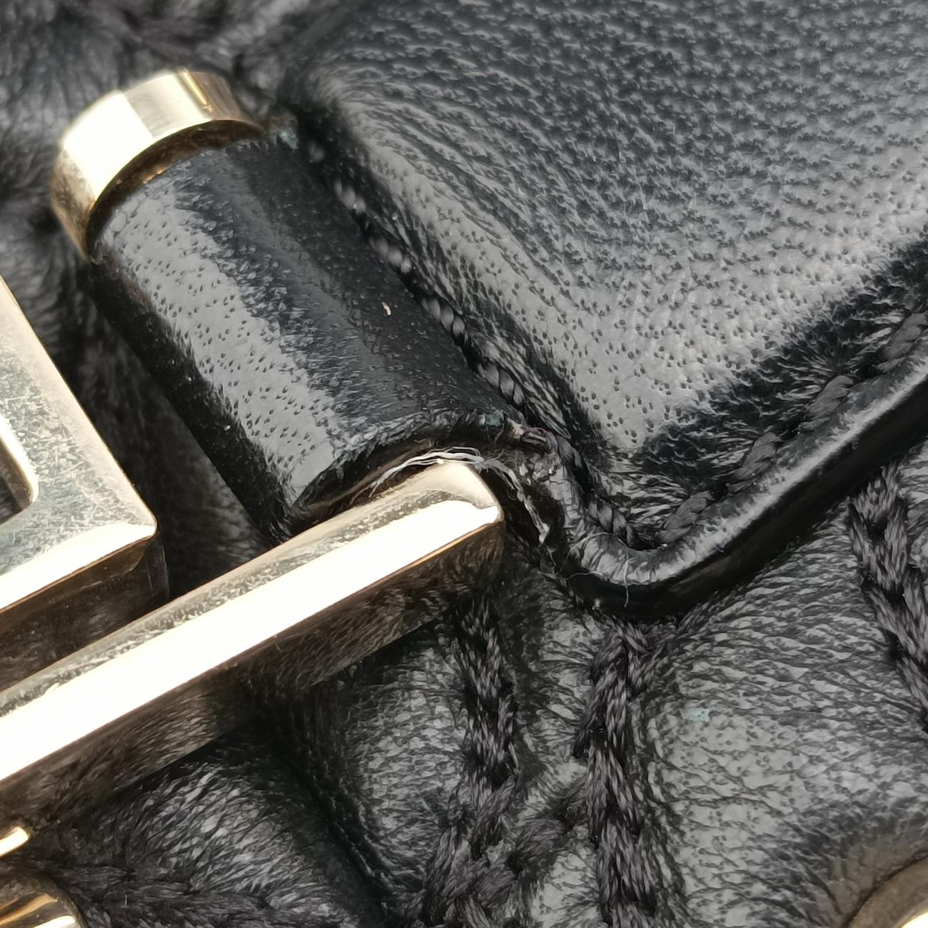 Medusa Nappa Barocco Quilted Studded VanitasBlackLeatherメデューサナッパバロックキルティングスタッズヴァニタスブラックレザー