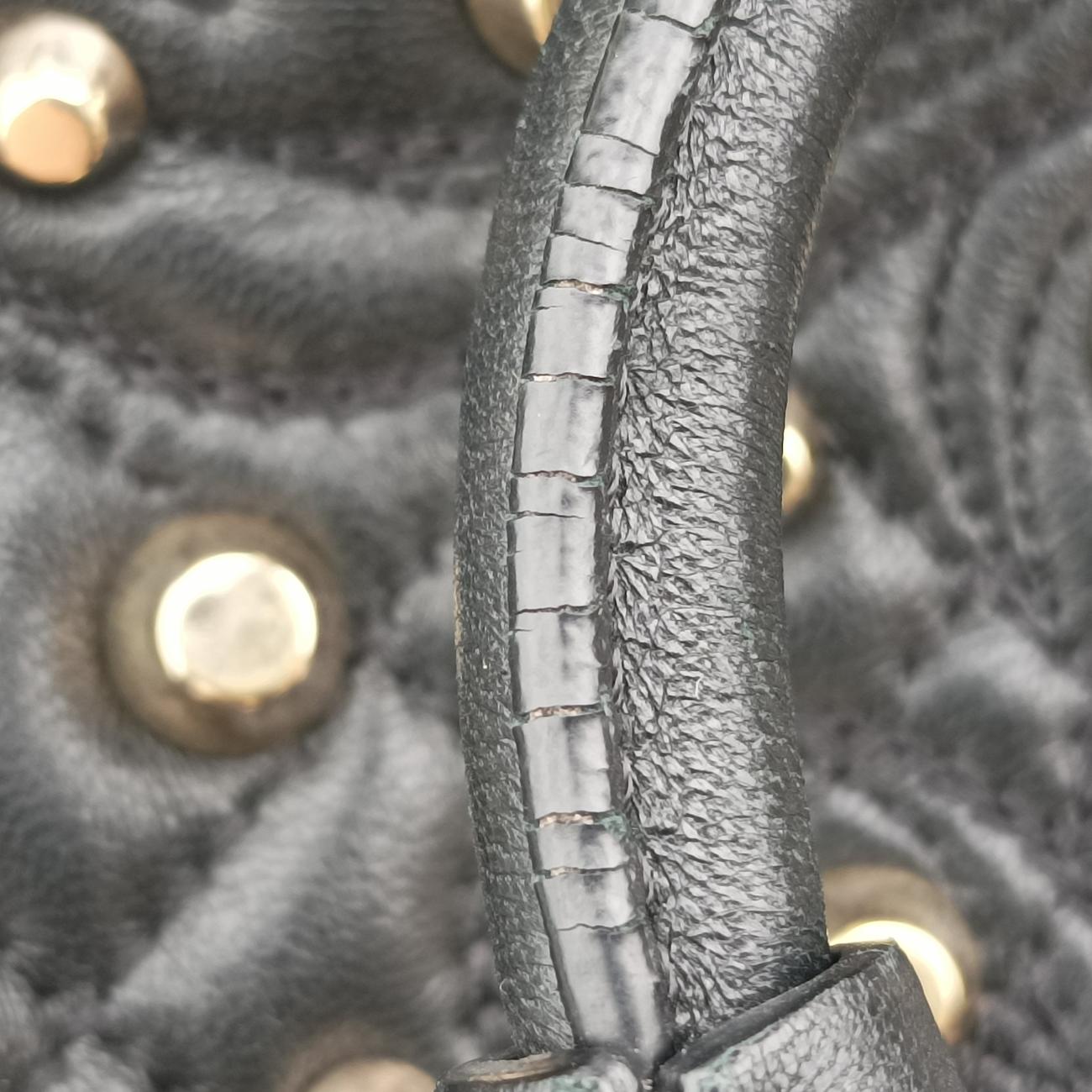Medusa Nappa Barocco Quilted Studded VanitasBlackLeatherメデューサナッパバロックキルティングスタッズヴァニタスブラックレザー