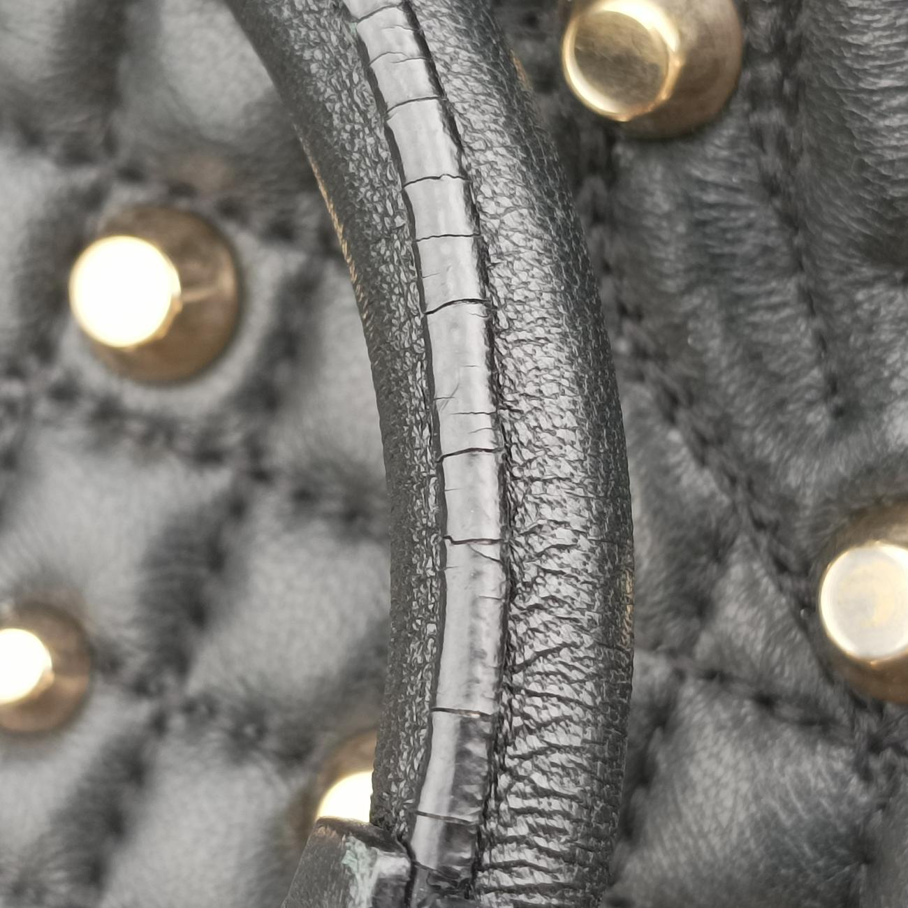 Medusa Nappa Barocco Quilted Studded VanitasBlackLeatherメデューサナッパバロックキルティングスタッズヴァニタスブラックレザー