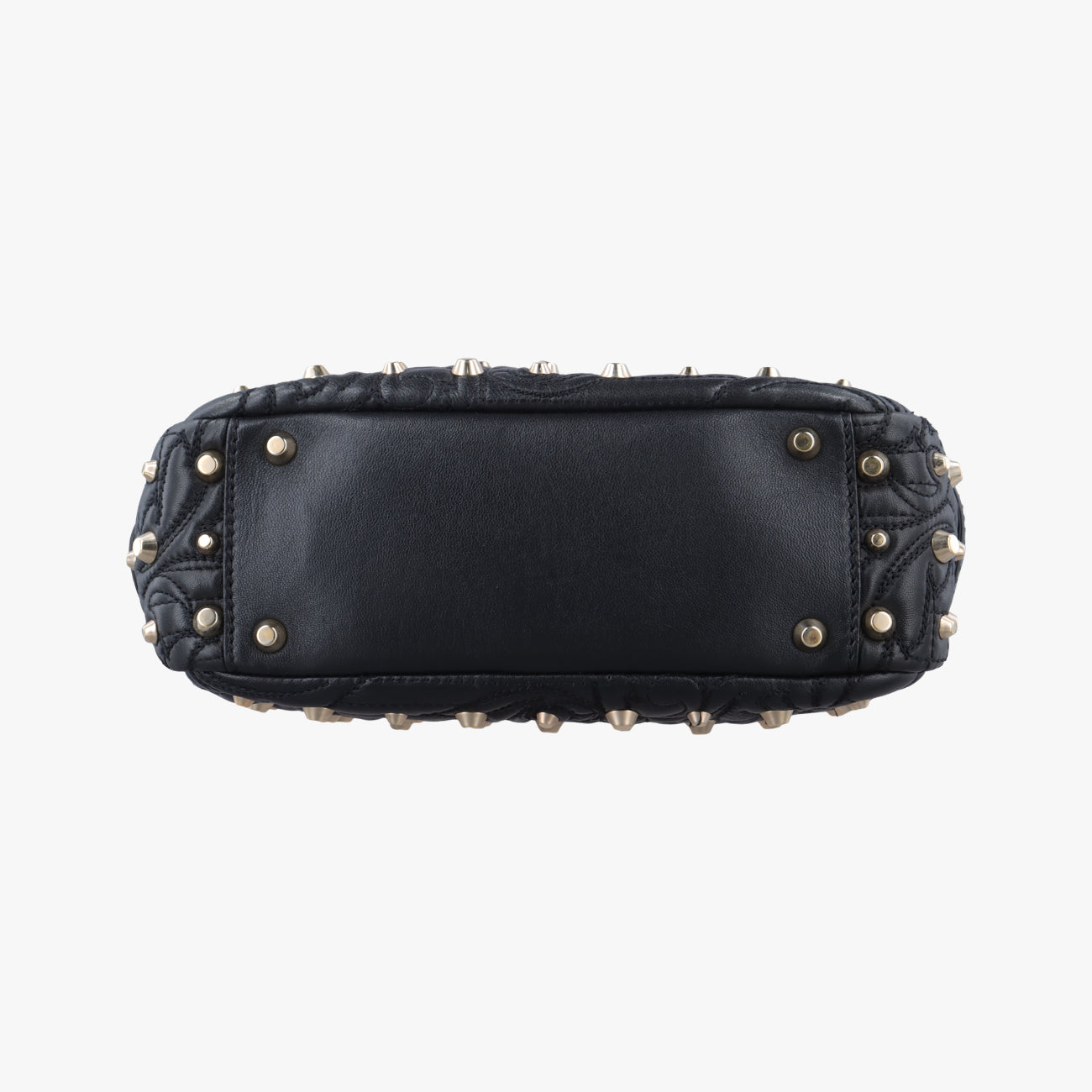 Medusa Nappa Barocco Quilted Studded VanitasBlackLeatherメデューサナッパバロックキルティングスタッズヴァニタスブラックレザー