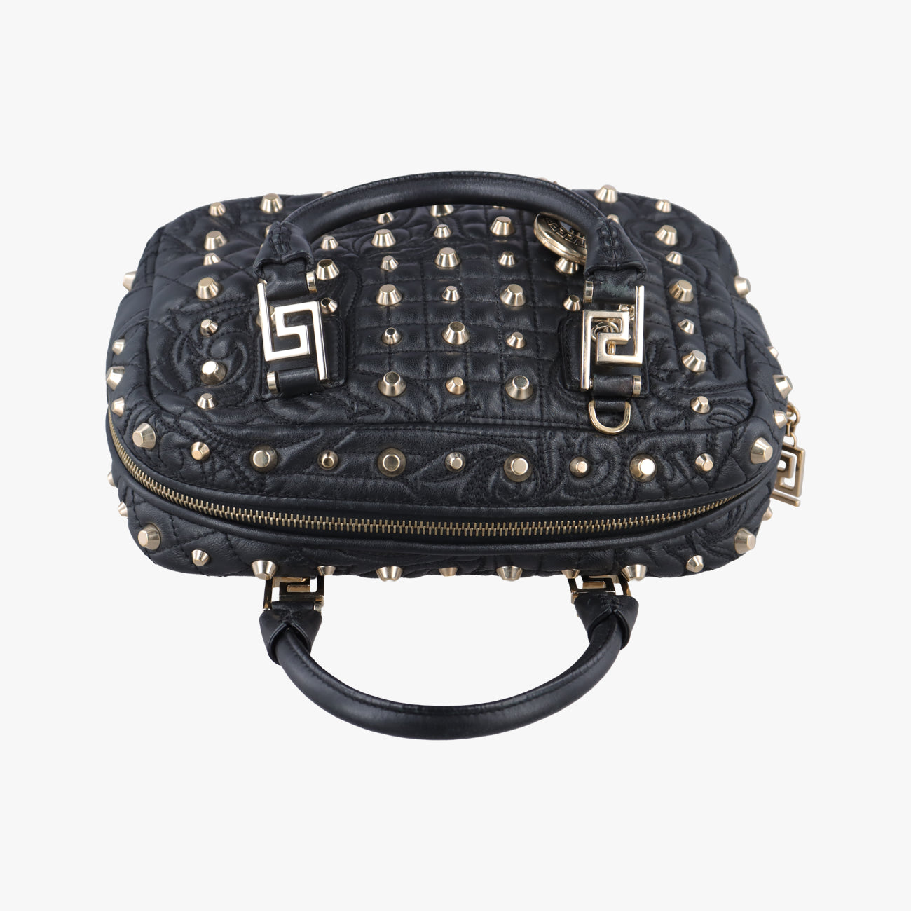Medusa Nappa Barocco Quilted Studded VanitasBlackLeatherメデューサナッパバロックキルティングスタッズヴァニタスブラックレザー
