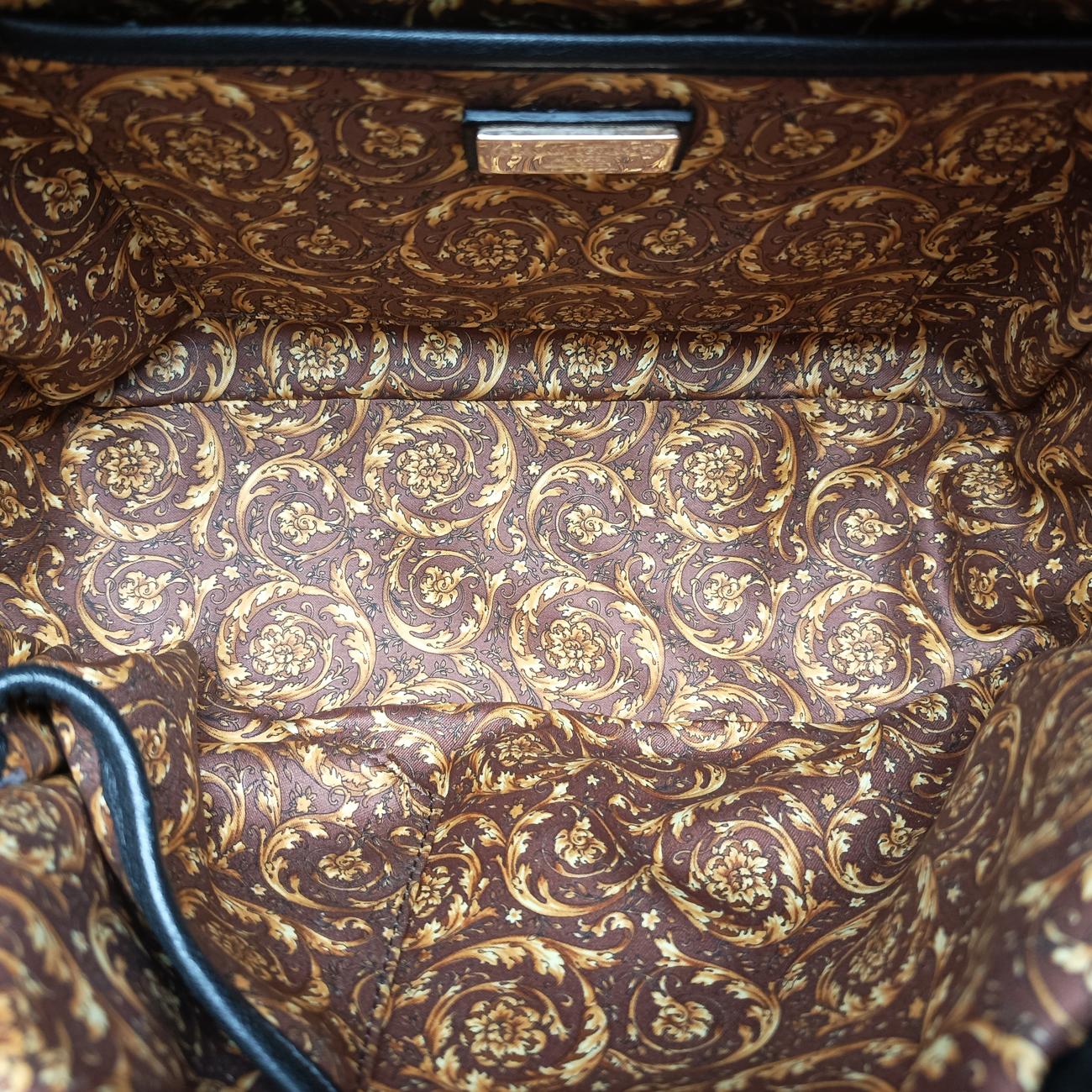 Medusa Nappa Barocco Quilted Studded VanitasBlackLeatherメデューサナッパバロックキルティングスタッズヴァニタスブラックレザー