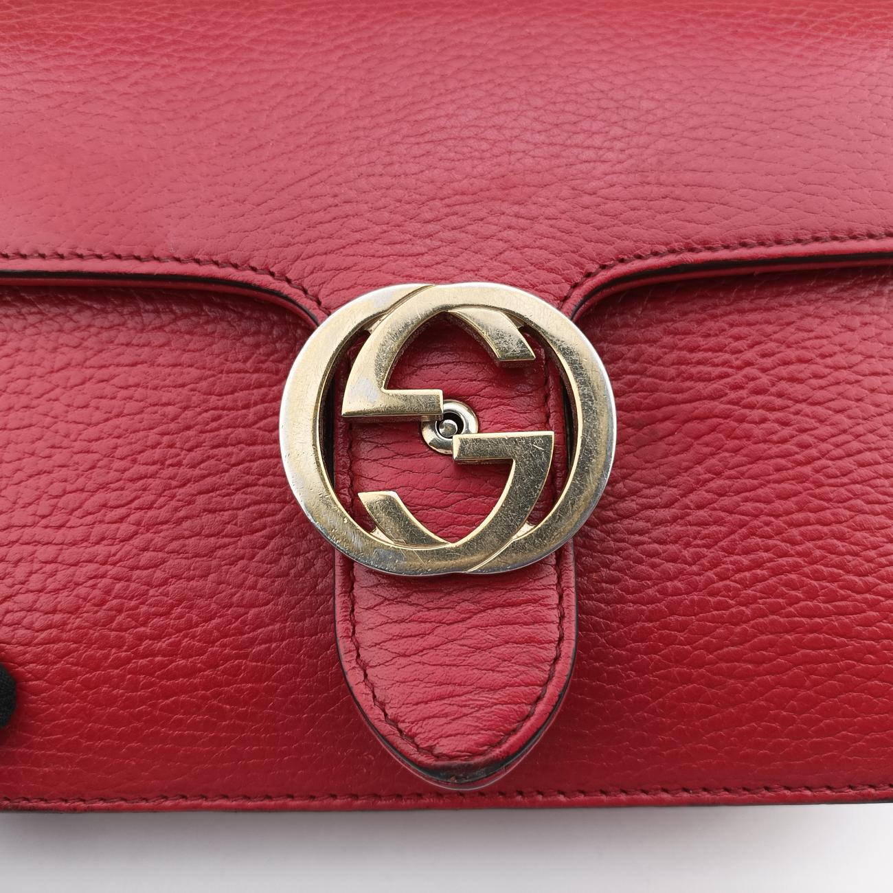 Interlocking GRedLeather510304I028135743インターロッキングGレッドレザー510304I028135743