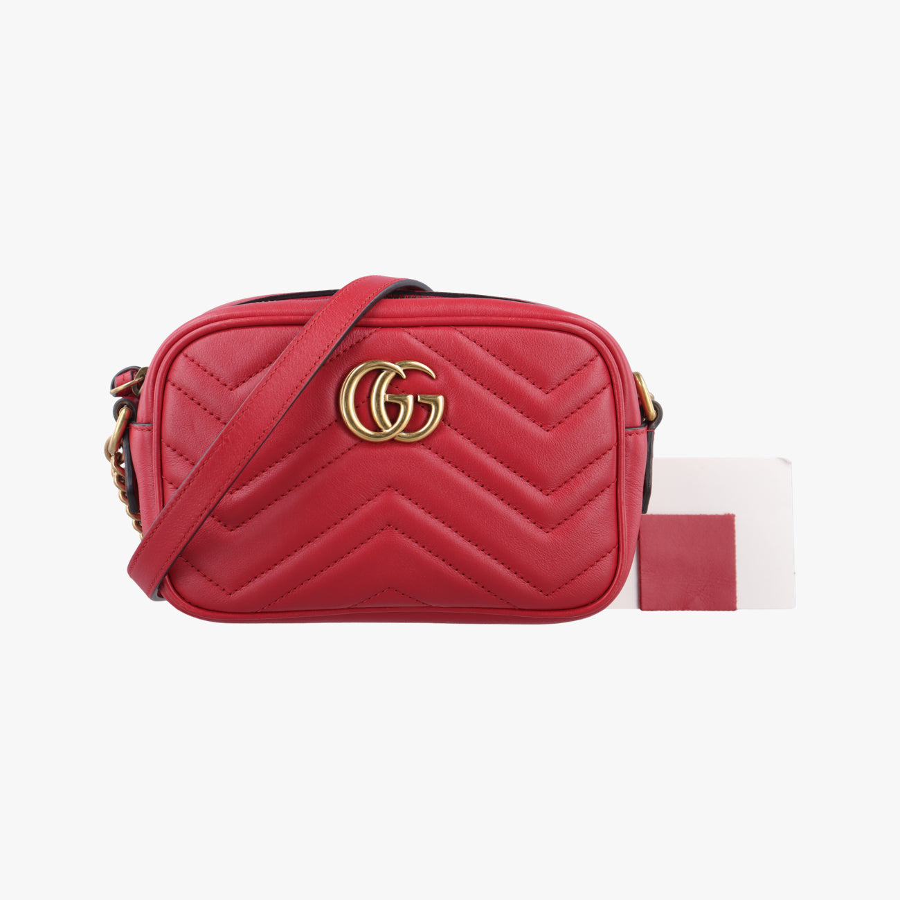 GG MarmontRedLeatherI021188489GGマーモントレッドレザー448065I021188489