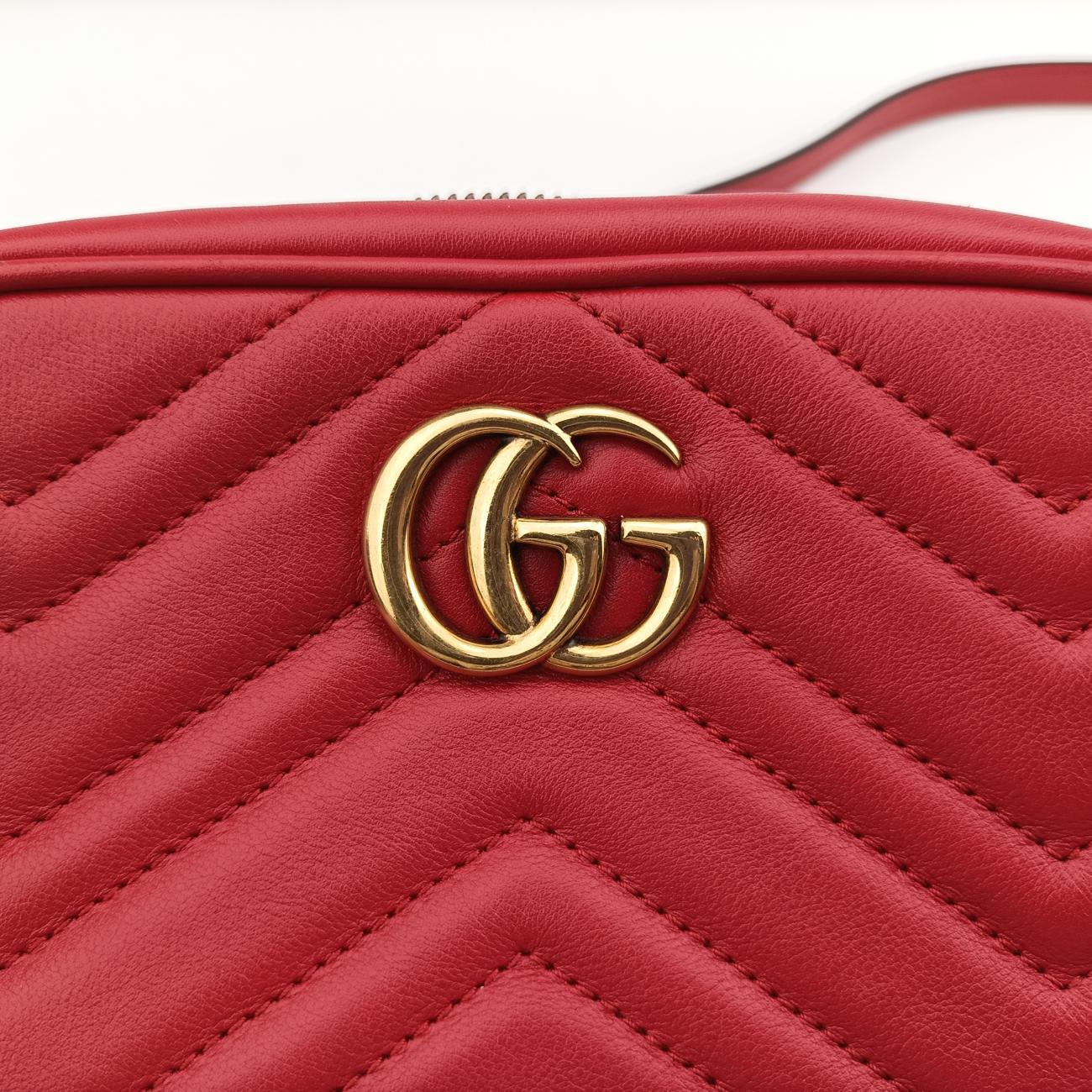 GG MarmontRedLeatherI021188489GGマーモントレッドレザー448065I021188489