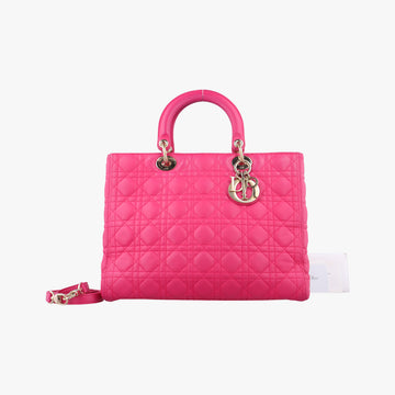 Lady DiorRoselambskin18-MA-0114レディディオールローズ レッドラムスキン18-MA-0114