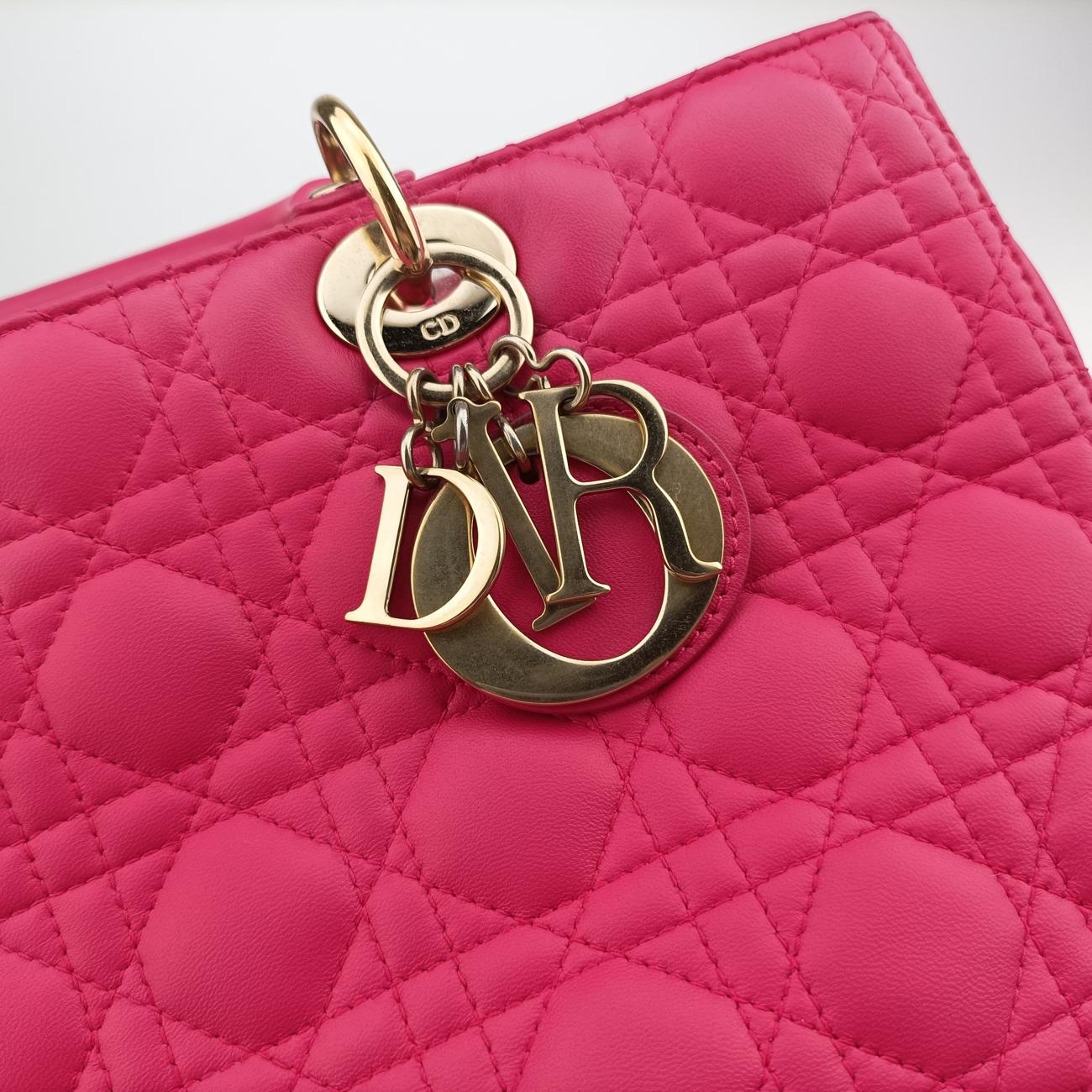 Lady DiorRoselambskin18-MA-0114レディディオールローズ レッドラムスキン18-MA-0114