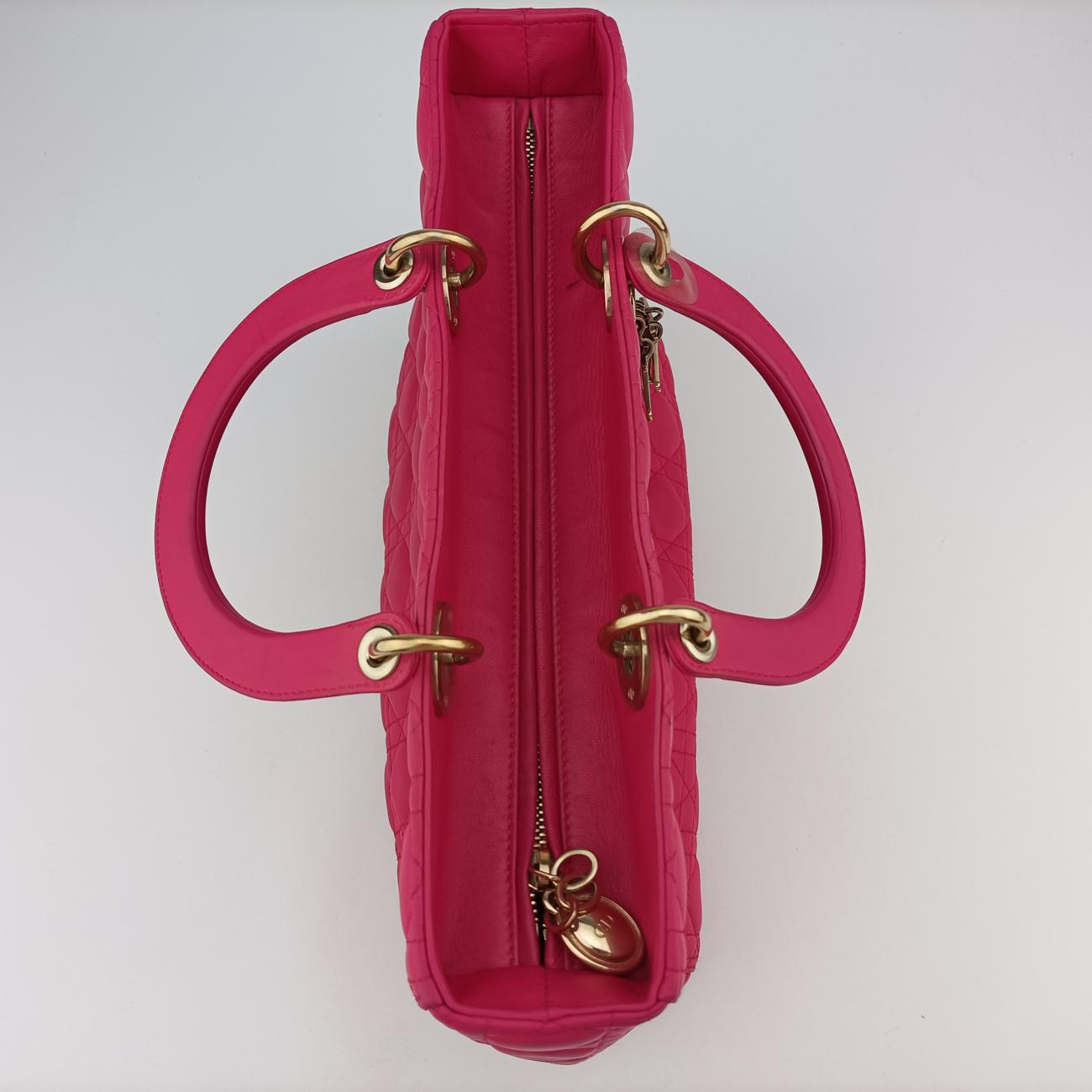 Lady DiorRoselambskin18-MA-0114レディディオールローズ レッドラムスキン18-MA-0114