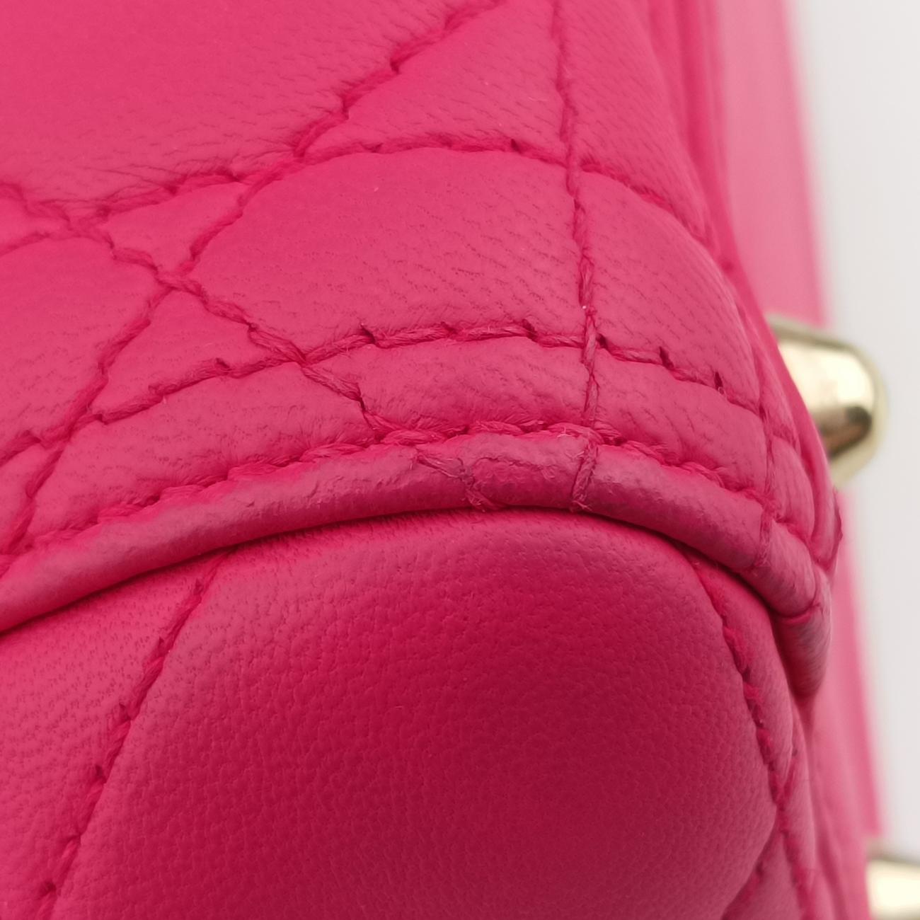Lady DiorRoselambskin18-MA-0114レディディオールローズ レッドラムスキン18-MA-0114