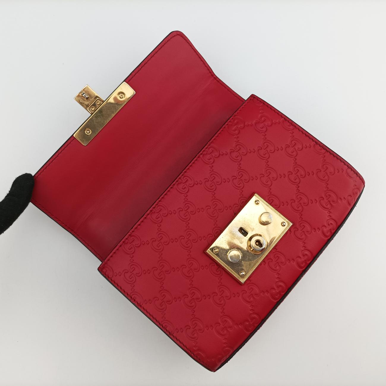 PadlockRedLeather409487Lot number unknownパドロックレッドレザー409487製番不明