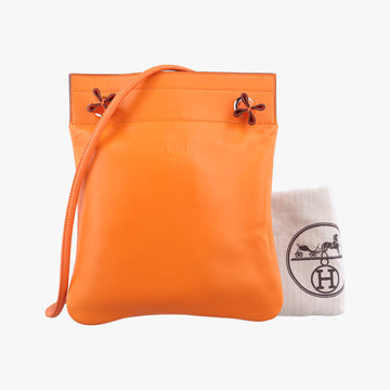 Sac Aline miniOrangelambskinD AM 002 UHサック アリーヌ ミニオレンジラムスキンD AM 002 UH
