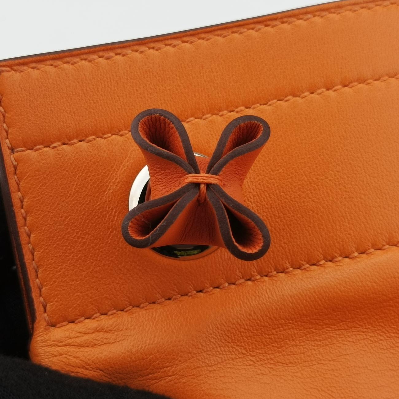 Sac Aline miniOrangelambskinD AM 002 UHサック アリーヌ ミニオレンジラムスキンD AM 002 UH