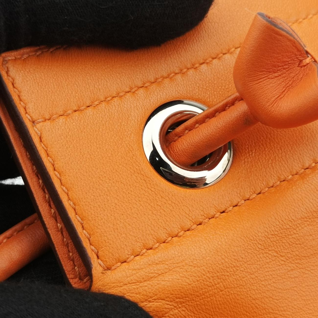 Sac Aline miniOrangelambskinD AM 002 UHサック アリーヌ ミニオレンジラムスキンD AM 002 UH
