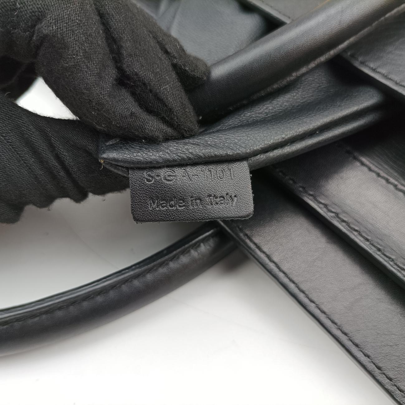 Luggage Mini ShopperBlack×BeigeLeather x snakeskinS-GA-1101ラゲージミニショッパーブラック×ベージュレザー×ヘビ革S-GA-1101
