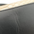 Luggage Mini ShopperBlack×BeigeLeather x snakeskinS-GA-1101ラゲージミニショッパーブラック×ベージュレザー×ヘビ革S-GA-1101