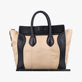 Luggage Mini ShopperBlack×BeigeLeather x snakeskinS-GA-1101ラゲージミニショッパーブラック×ベージュレザー×ヘビ革S-GA-1101