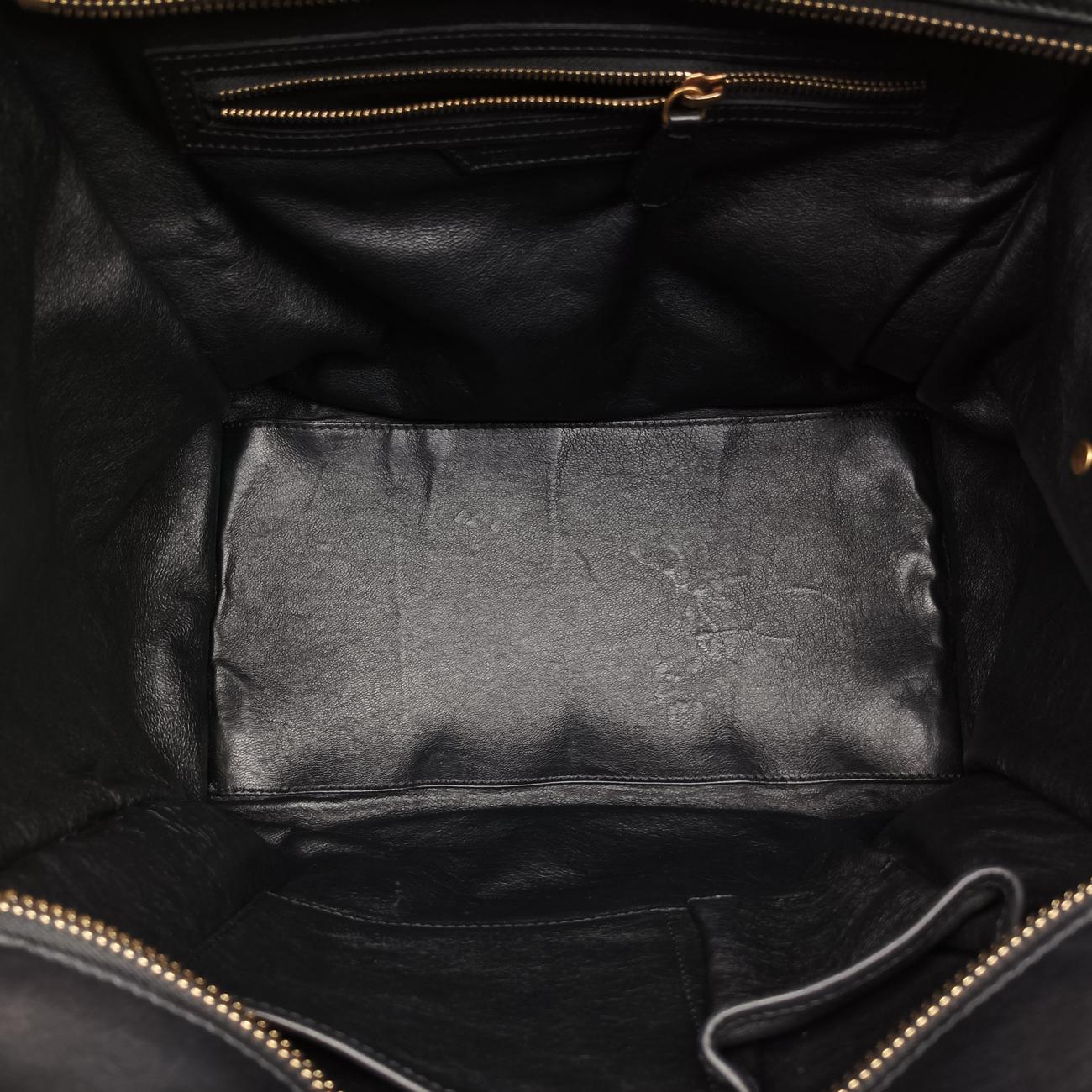 Luggage Mini ShopperBlack×BeigeLeather x snakeskinS-GA-1101ラゲージミニショッパーブラック×ベージュレザー×ヘビ革S-GA-1101