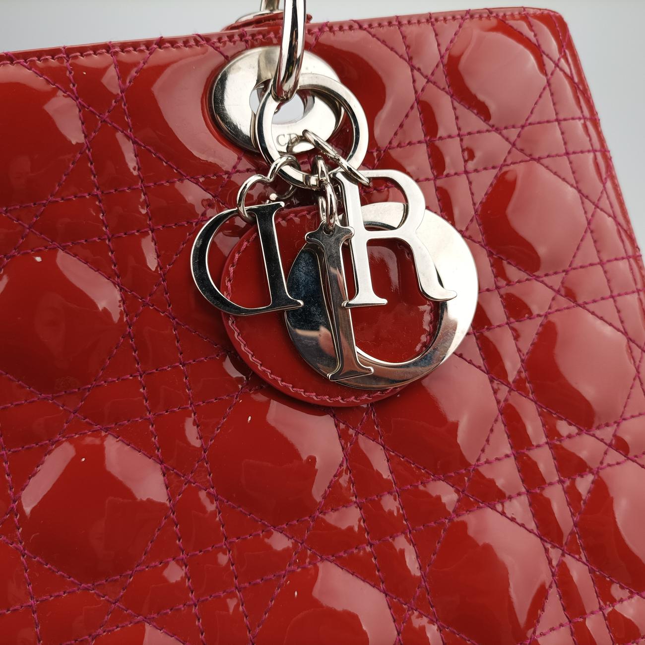 Lady DiorRedpatent00X96-1101レディディオールレッドパテント00X96-1101
