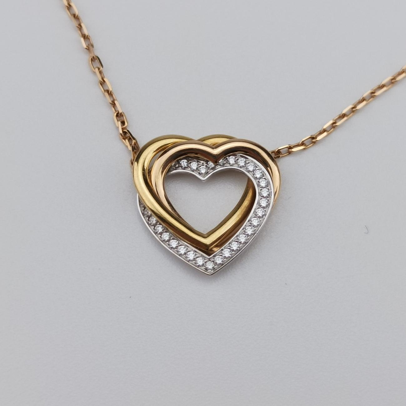 Trinity HeartGold& Rose Gold&PlatinumAU750B7061200ANM791トリニティ ハートゴールド&ローズゴールド&プラチナAU750B7061200ANM791