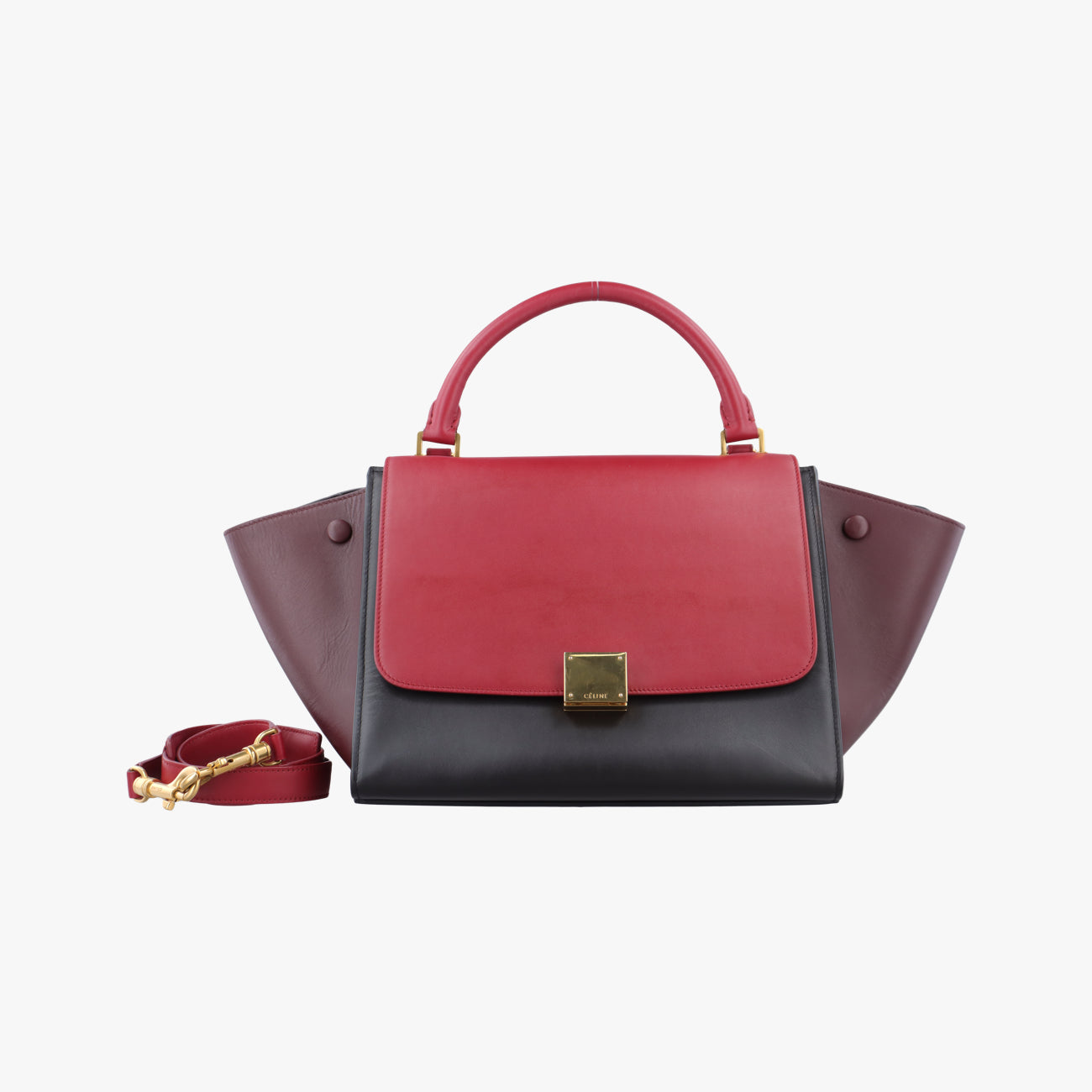 TrapezeBlack×redLeatherF-CU-2105トラペーズスモールブラック×レッドレザーF-CU-2105