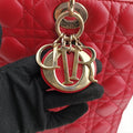 Lady DiorRedlambskin18-MA-1124レディディオールレッドラムスキン18-MA-1124