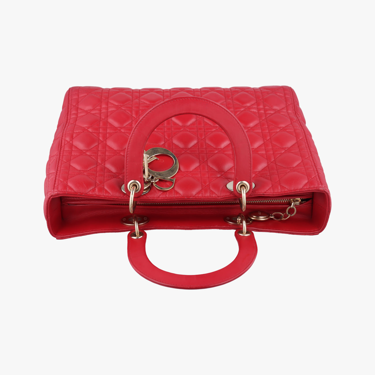 Lady DiorRedlambskin18-MA-1124レディディオールレッドラムスキン18-MA-1124