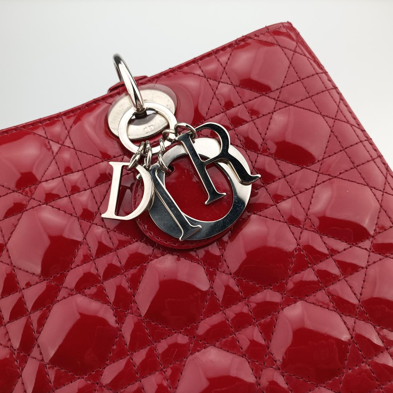 Lady DiorRedpatent16-BO-0112 Bレディディオールレッドパテント16-BO-0112 B