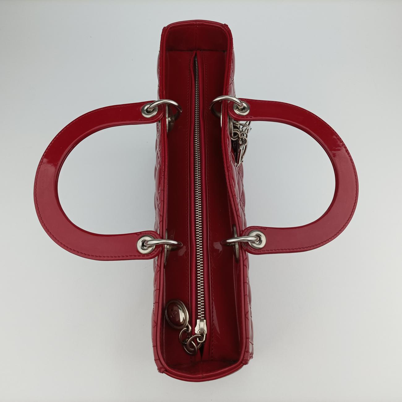 Lady DiorRedpatent16-BO-0112 Bレディディオールレッドパテント16-BO-0112 B