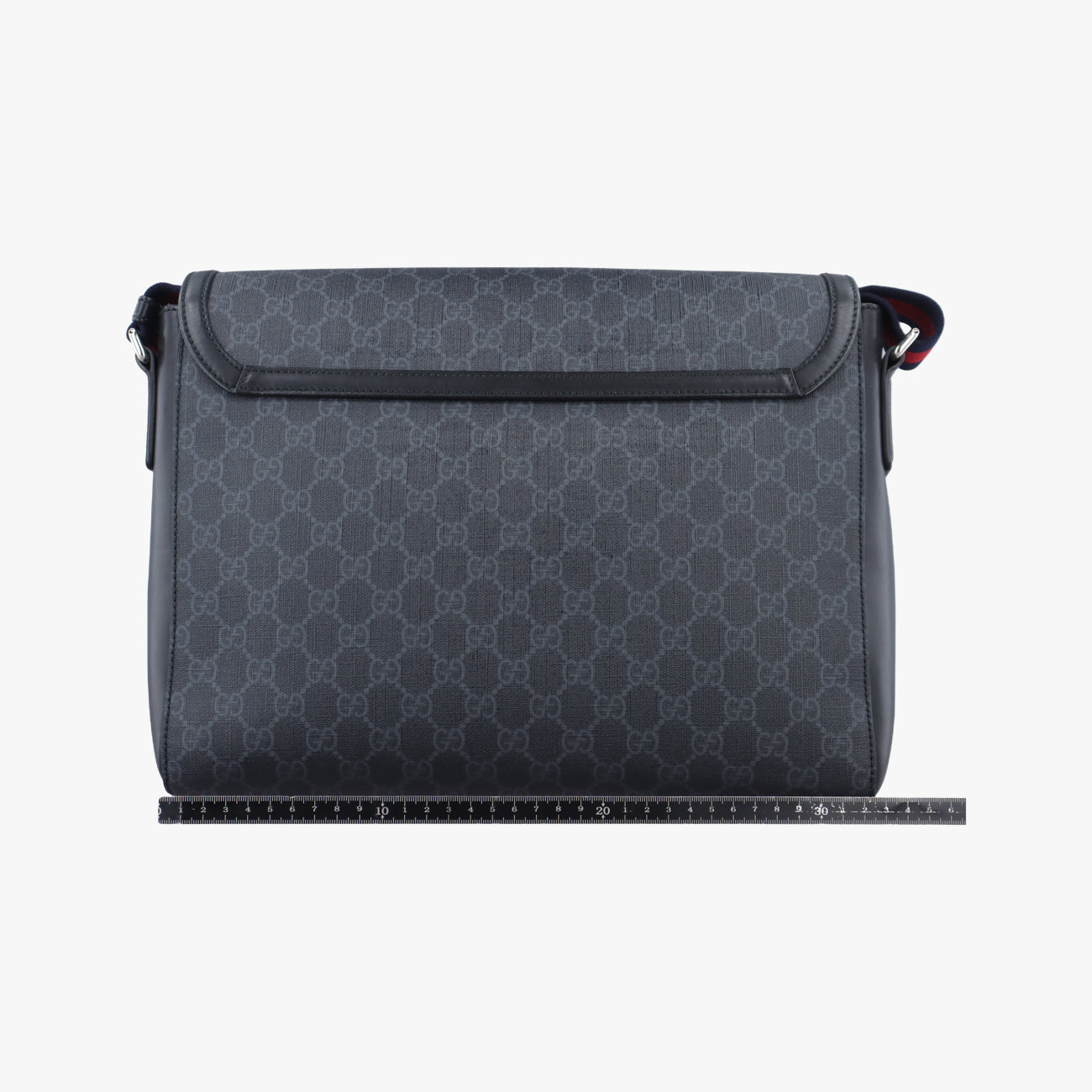 Web GG Supreme MessengerBlackPVC coated canvas474138E021687843ウェブ GG スプリームメッセンジャーブラックPVCコーティングキャンバス474138E021687843