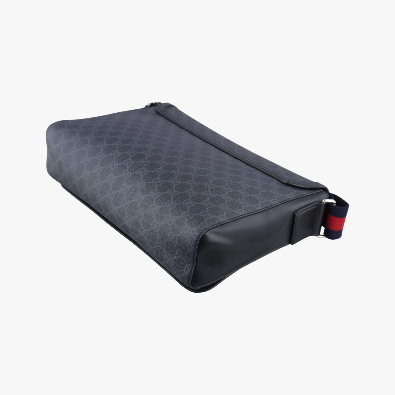 Web GG Supreme MessengerBlackPVC coated canvas474138E021687843ウェブ GG スプリームメッセンジャーブラックPVCコーティングキャンバス474138E021687843