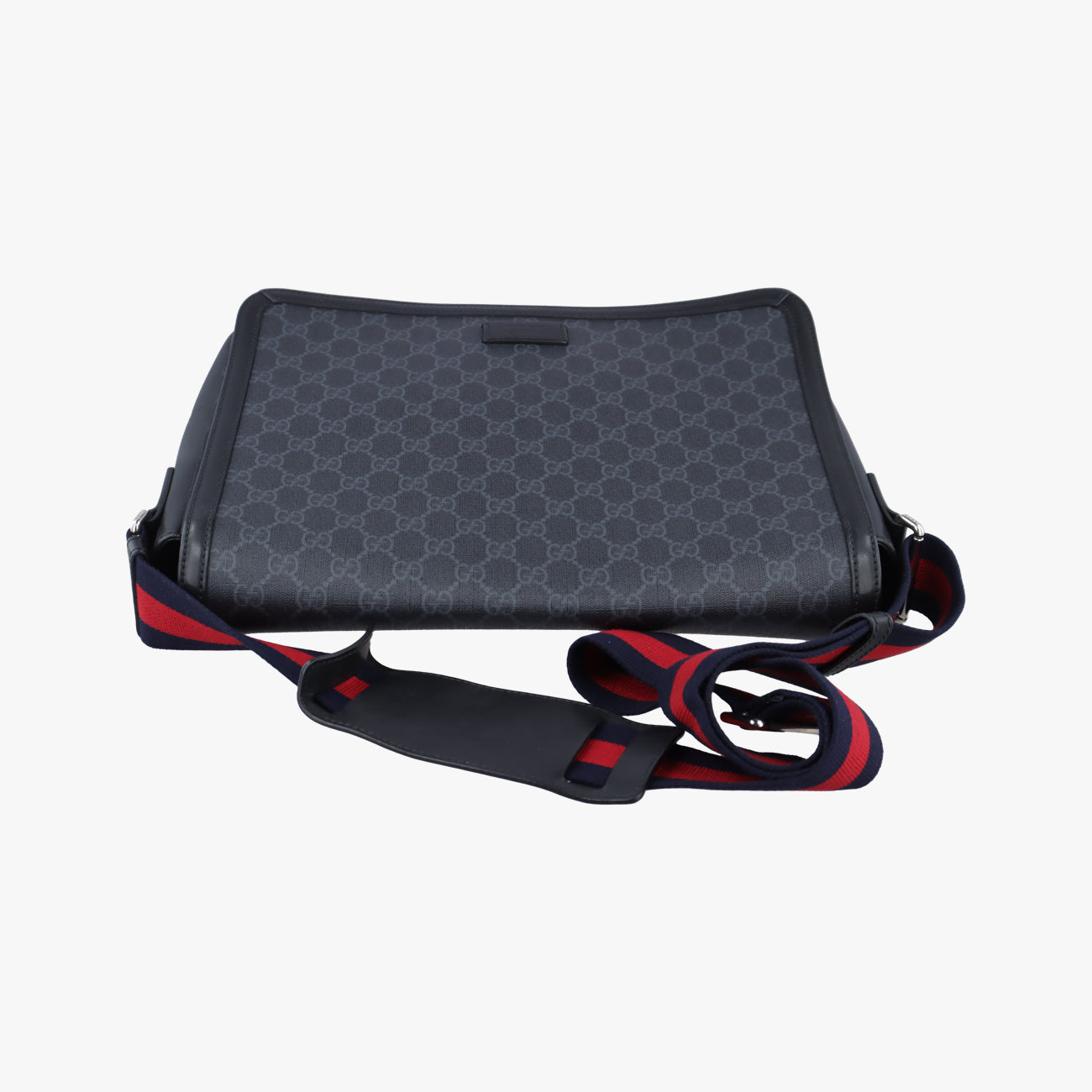 Web GG Supreme MessengerBlackPVC coated canvas474138E021687843ウェブ GG スプリームメッセンジャーブラックPVCコーティングキャンバス474138E021687843