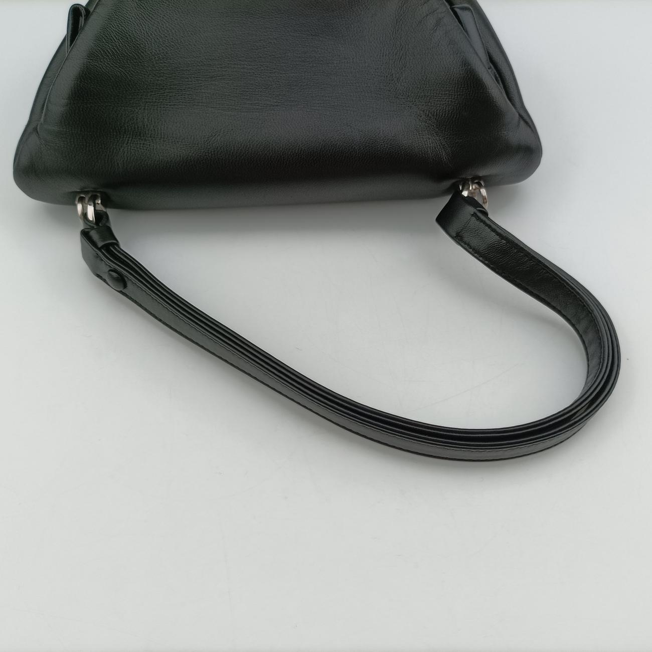 Padded Nappa triangleBlacklambskin1BA3157/Dパデッド ナッパ トライアングルブラックラムスキン1BA3157/D