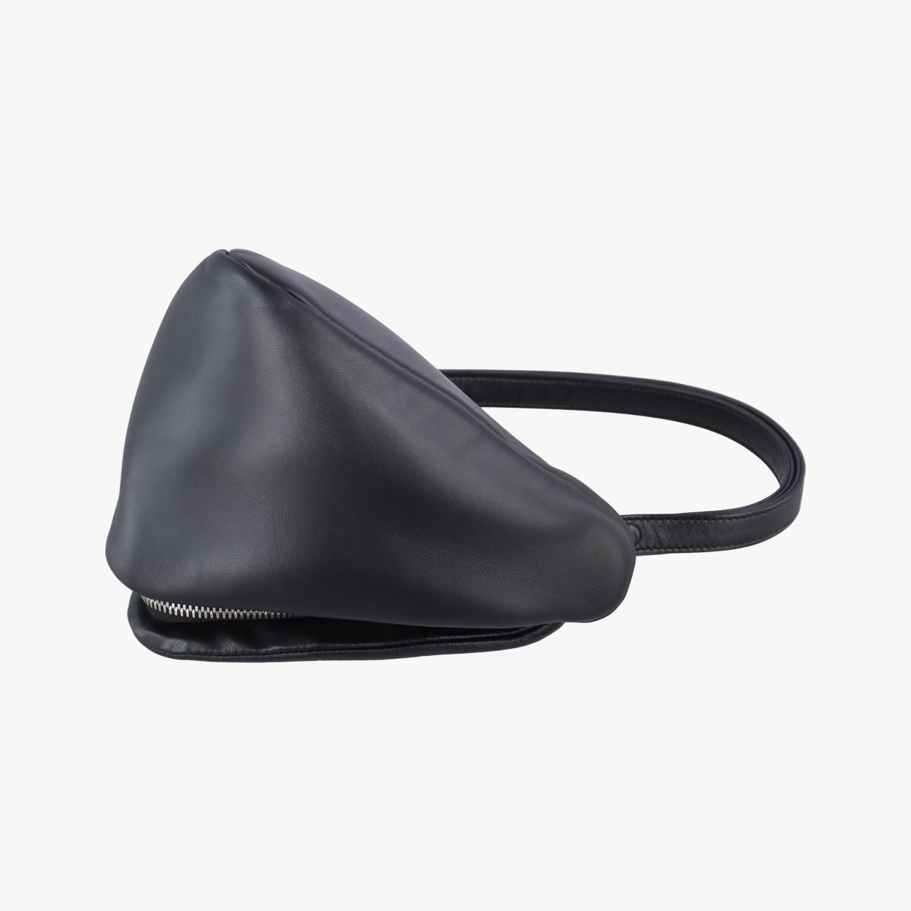 Padded Nappa triangleBlacklambskin1BA3157/Dパデッド ナッパ トライアングルブラックラムスキン1BA3157/D
