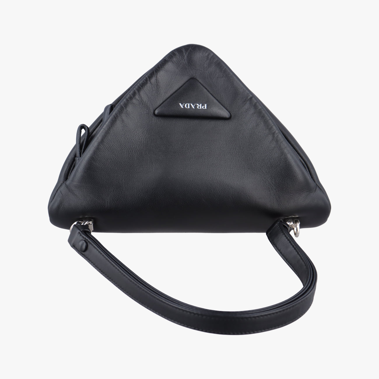 Padded Nappa triangleBlacklambskin1BA3157/Dパデッド ナッパ トライアングルブラックラムスキン1BA3157/D