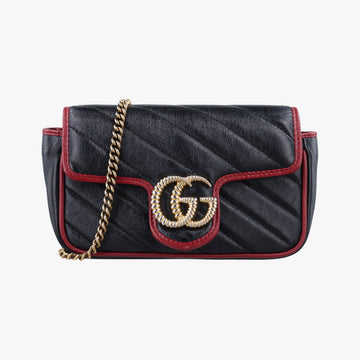 GG MarmontBlackLeather574969GGマーモントブラックレザー574969
