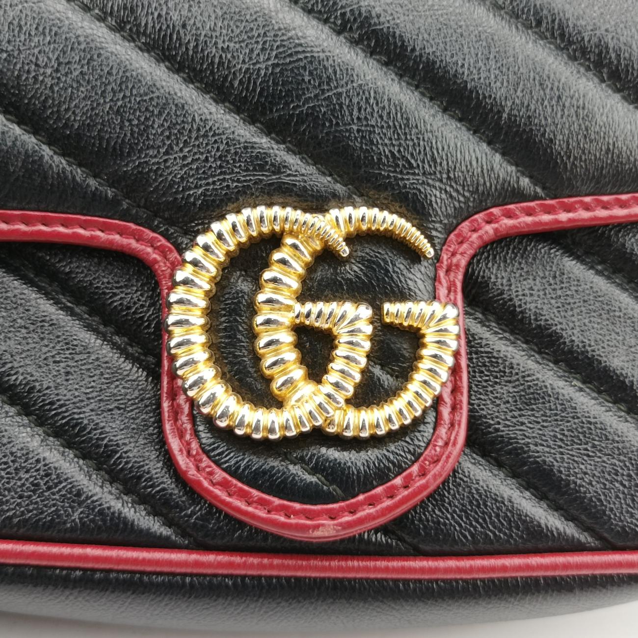 GG MarmontBlackLeather574969GGマーモントブラックレザー574969