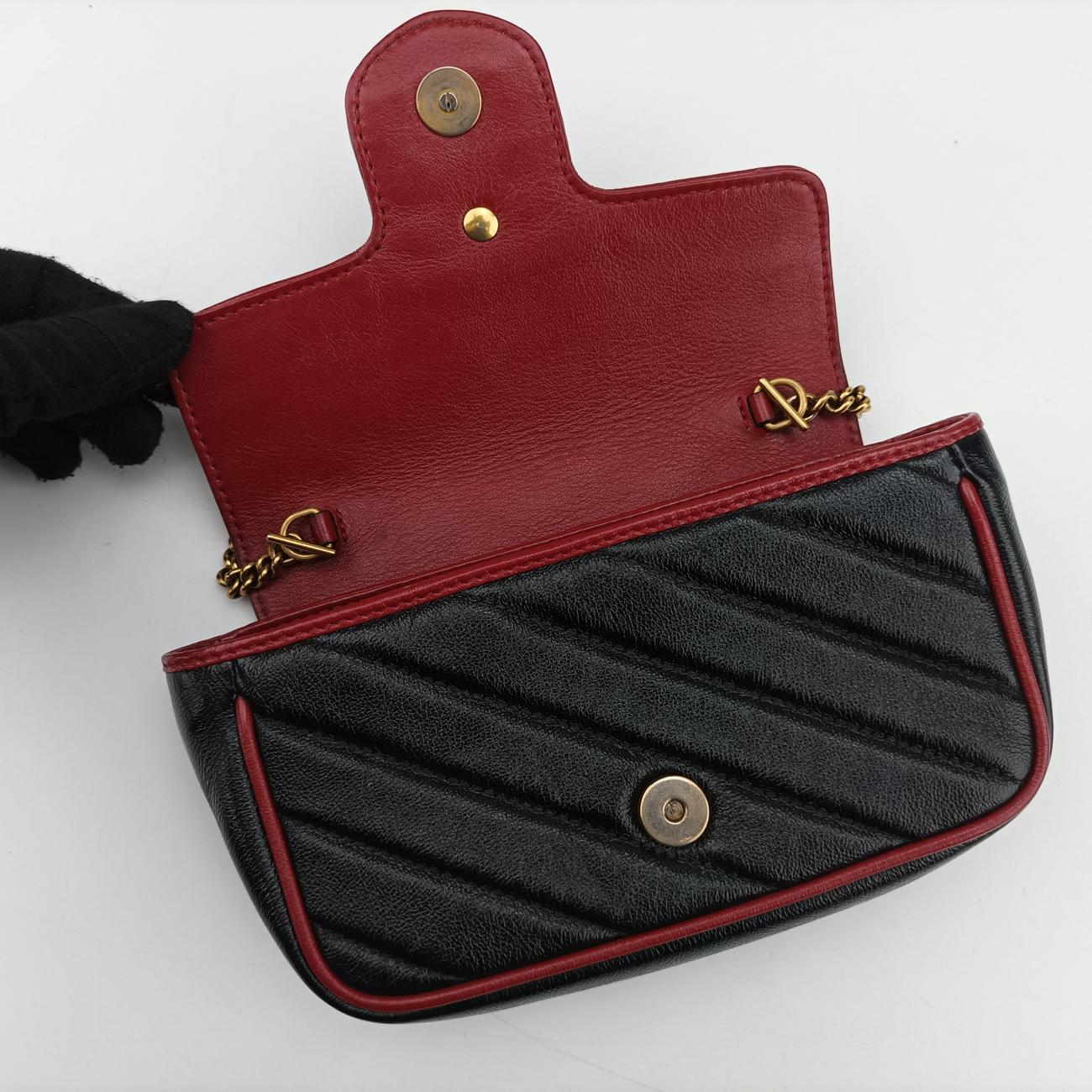 GG MarmontBlackLeather574969GGマーモントブラックレザー574969