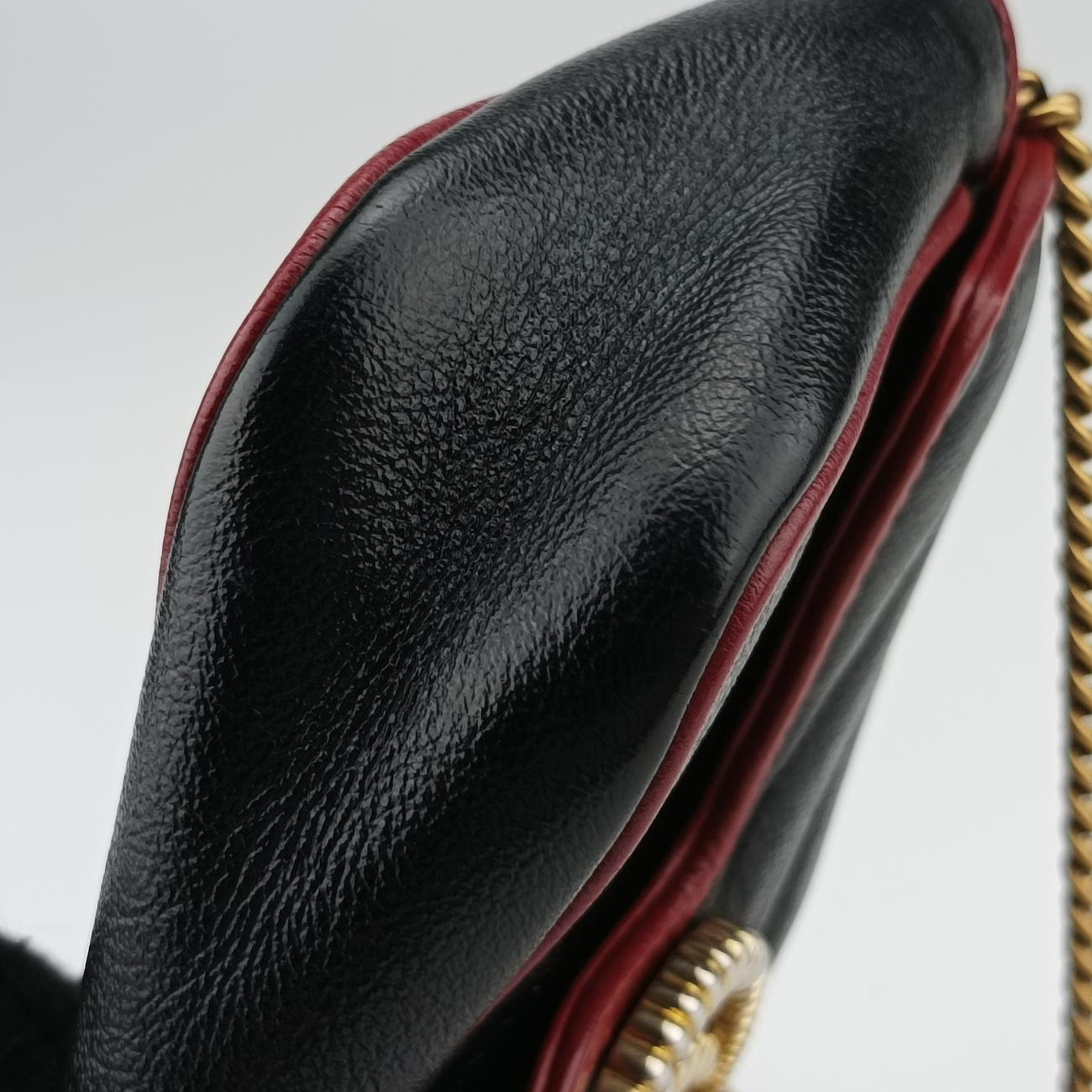 GG MarmontBlackLeather574969GGマーモントブラックレザー574969