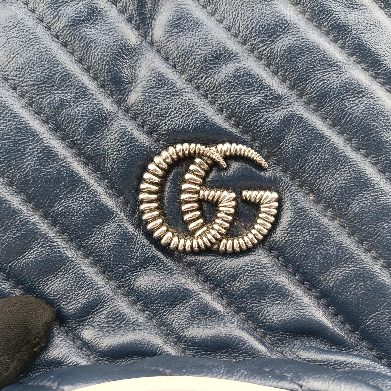 GG MarmontBlueLeather573817GGマーモントブルーレザー573817