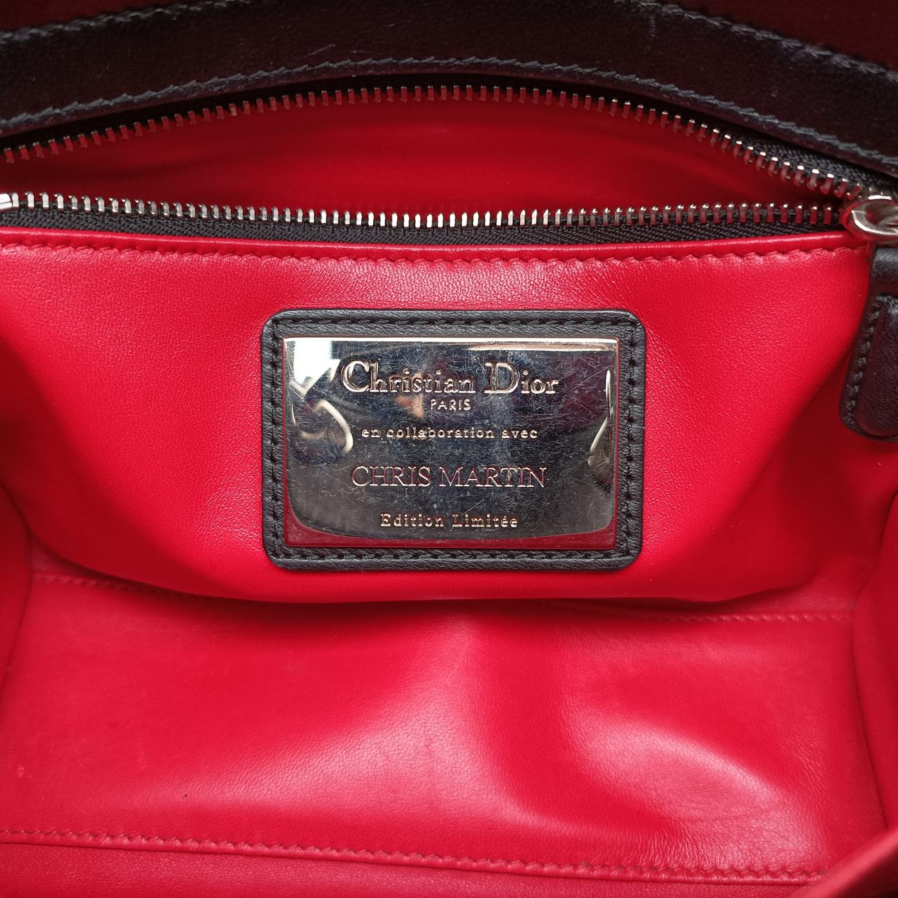 Lady Dior ArtBlack×MulticolourLeather29-MA-1116レディ ディオール アートブラック×マルチカラーレザー29-MA-1116