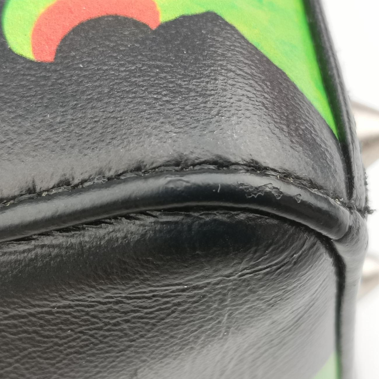 Lady Dior ArtBlack×MulticolourLeather29-MA-1116レディ ディオール アートブラック×マルチカラーレザー29-MA-1116