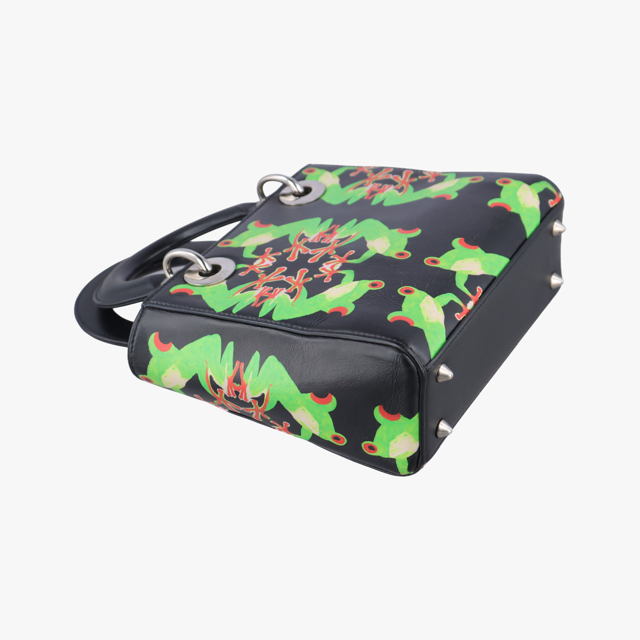 Lady Dior ArtBlack×MulticolourLeather29-MA-1116レディ ディオール アートブラック×マルチカラーレザー29-MA-1116