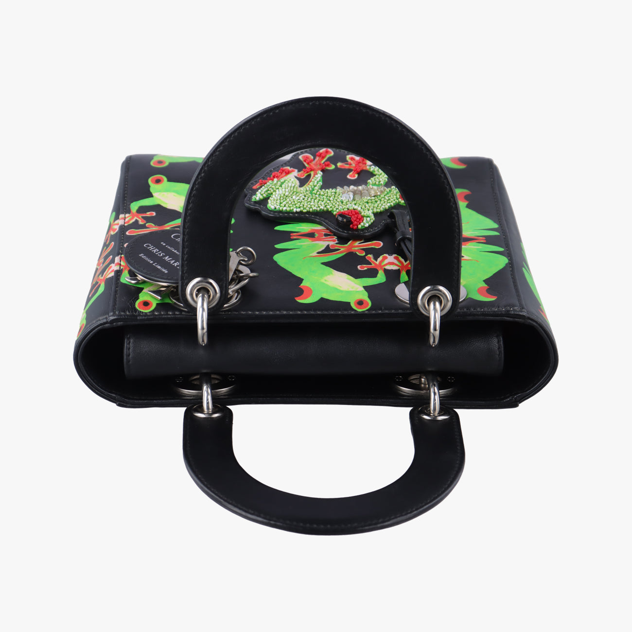 Lady Dior ArtBlack×MulticolourLeather29-MA-1116レディ ディオール アートブラック×マルチカラーレザー29-MA-1116