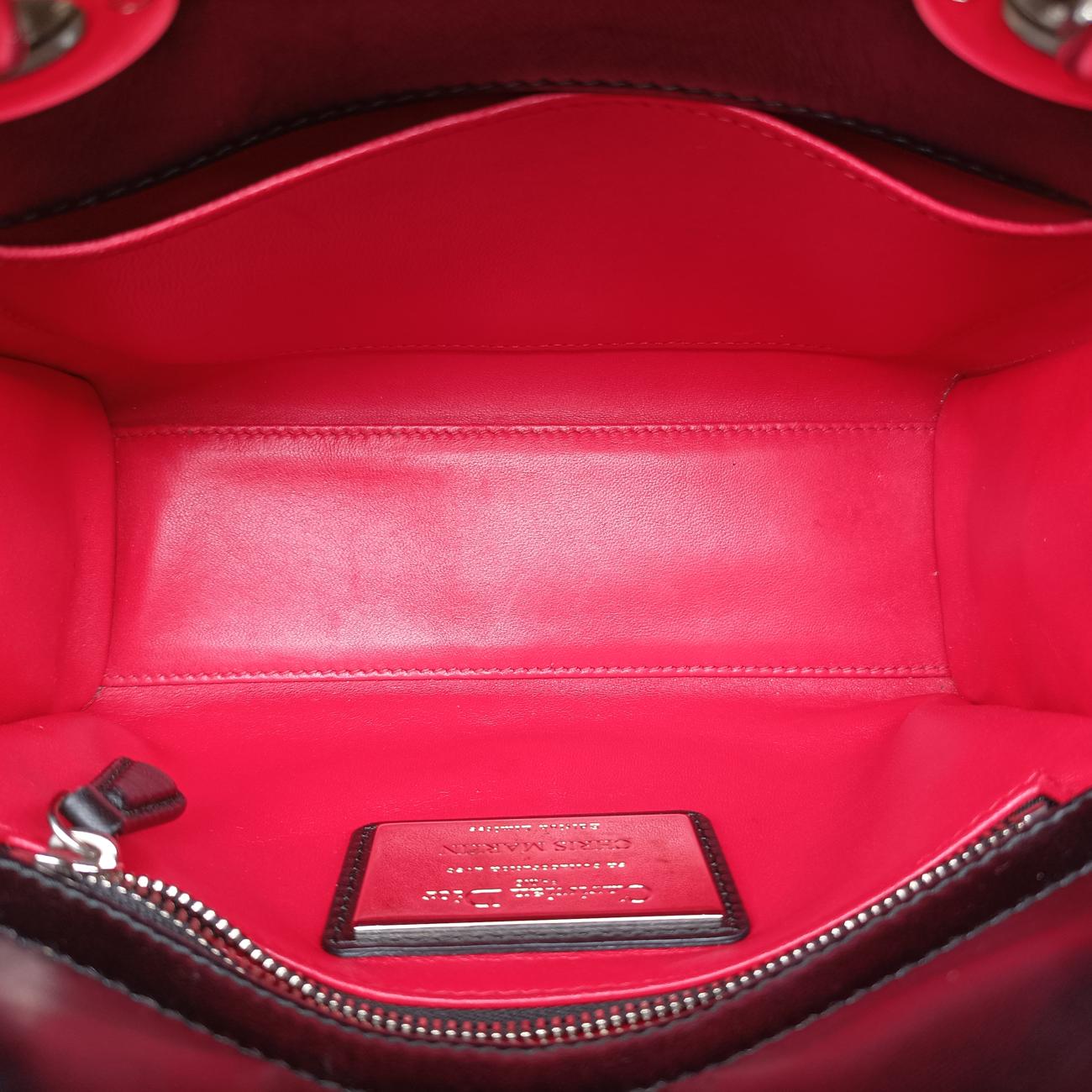 Lady Dior ArtBlack×MulticolourLeather29-MA-1116レディ ディオール アートブラック×マルチカラーレザー29-MA-1116