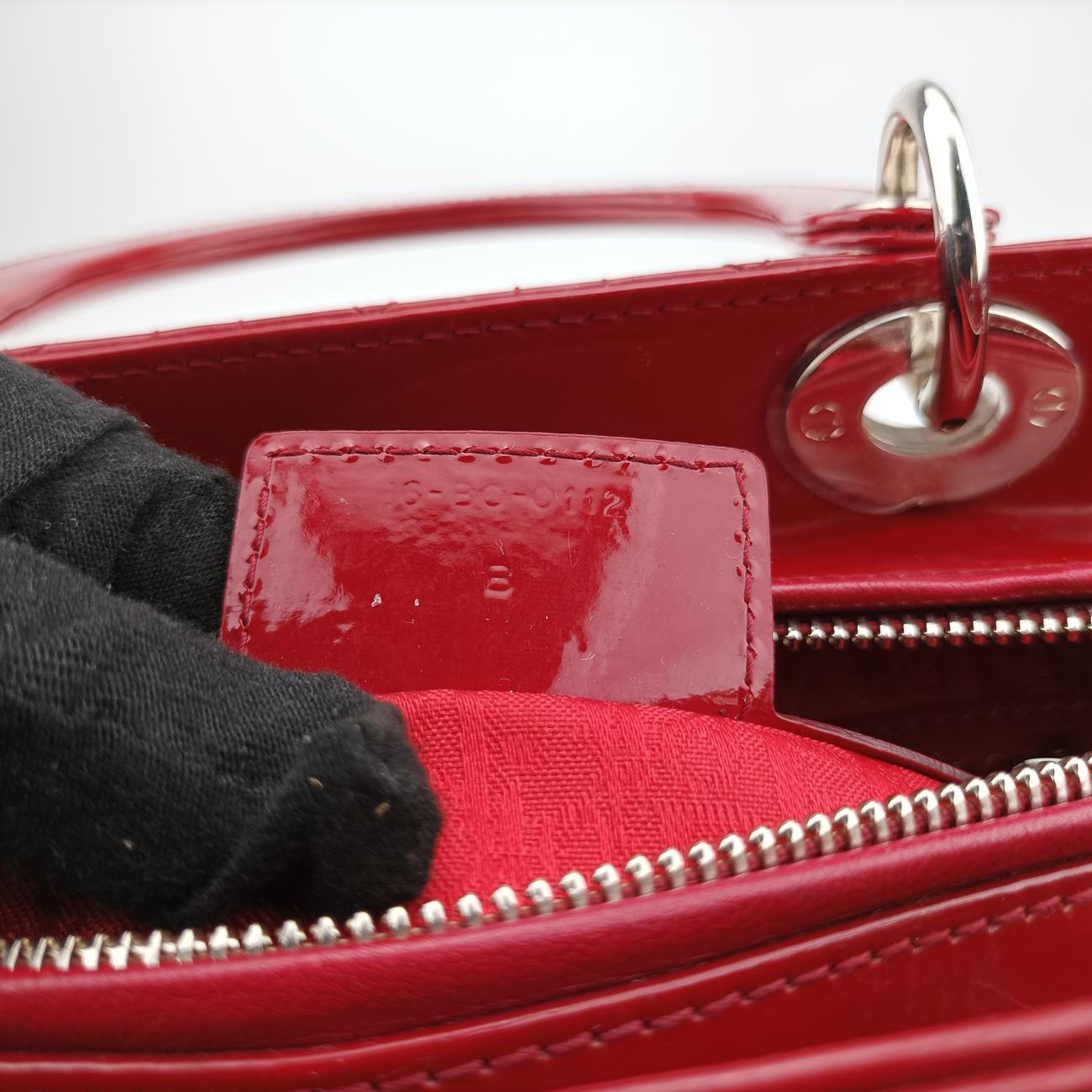 Lady DiorRedpatent16-BO-0112 Bレディディオールレッドパテント16-BO-0112 B