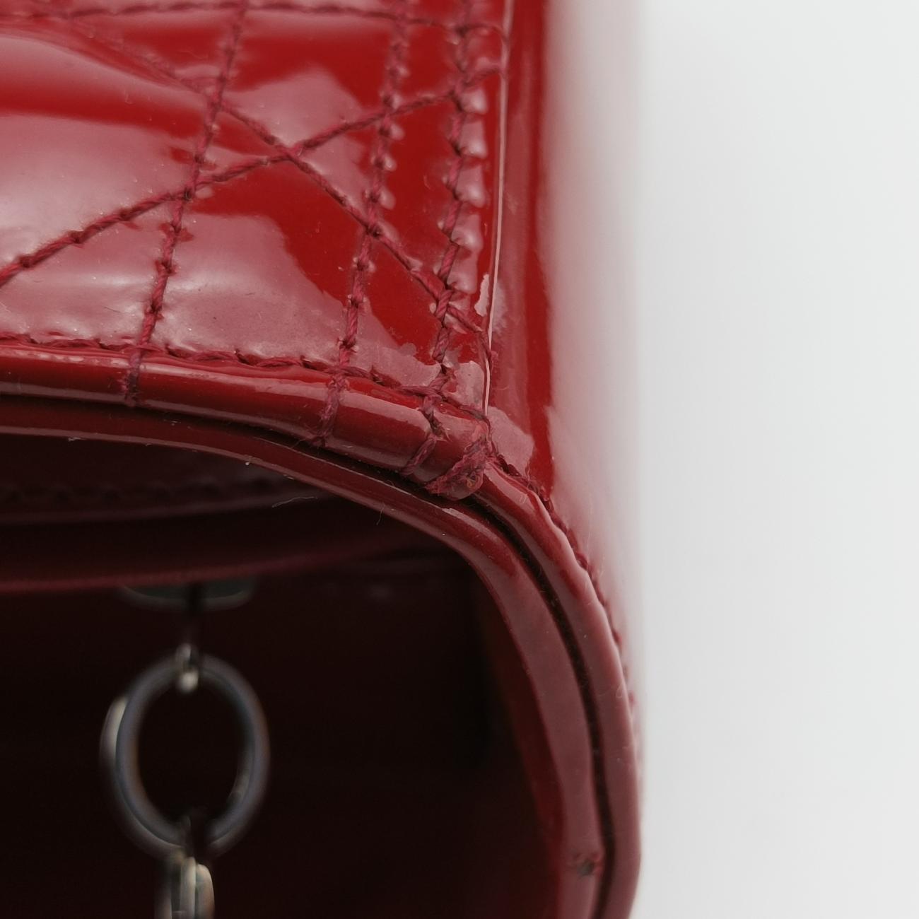 Lady DiorRedpatent16-BO-0112 Bレディディオールレッドパテント16-BO-0112 B