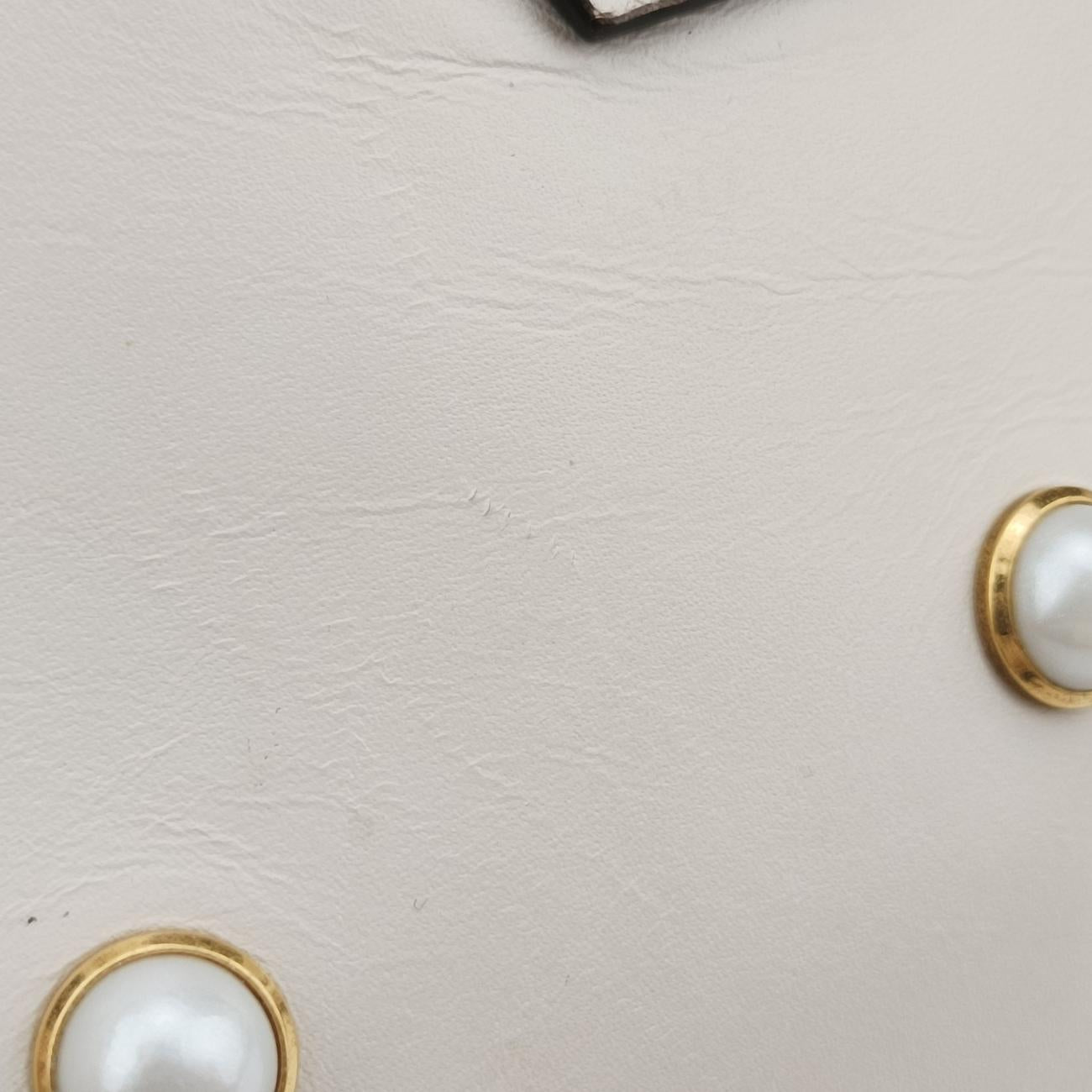 Broadway Pearl BeeWhiteLeather453778I023326347ブロードウェイ パール ビーホワイトレザー453778I023326347