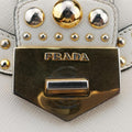 Studded　CahierWhiteSAFFIANO LeatherB5045M180 5スタッズ　カイエホワイトサフィアーノレザーB5045M180 5