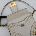 Studded　CahierWhiteSAFFIANO LeatherB5045M180 5スタッズ　カイエホワイトサフィアーノレザーB5045M180 5