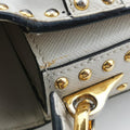 Studded　CahierWhiteSAFFIANO LeatherB5045M180 5スタッズ　カイエホワイトサフィアーノレザーB5045M180 5